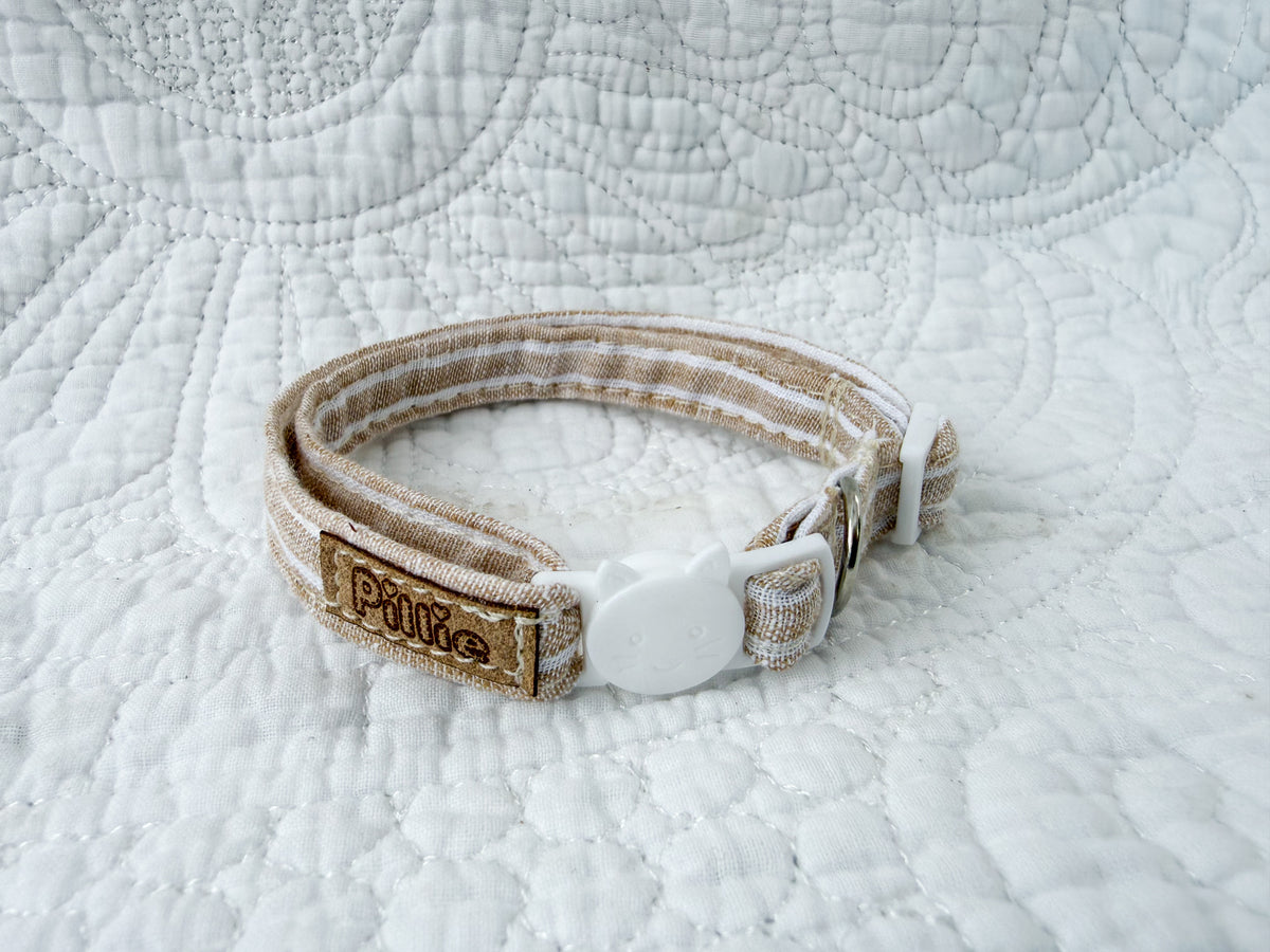 Caramel stripe - Cat Collar