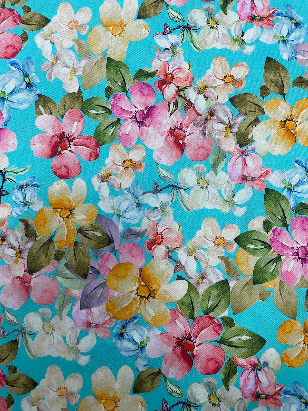 Teal Floral - Kitty Collar