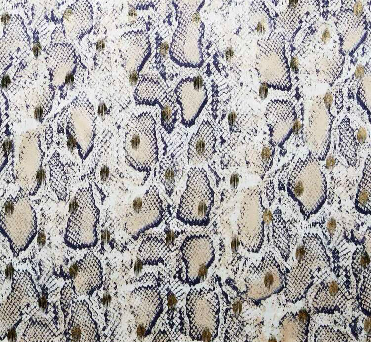 Gold Foil Snake Satin - Step-in harness