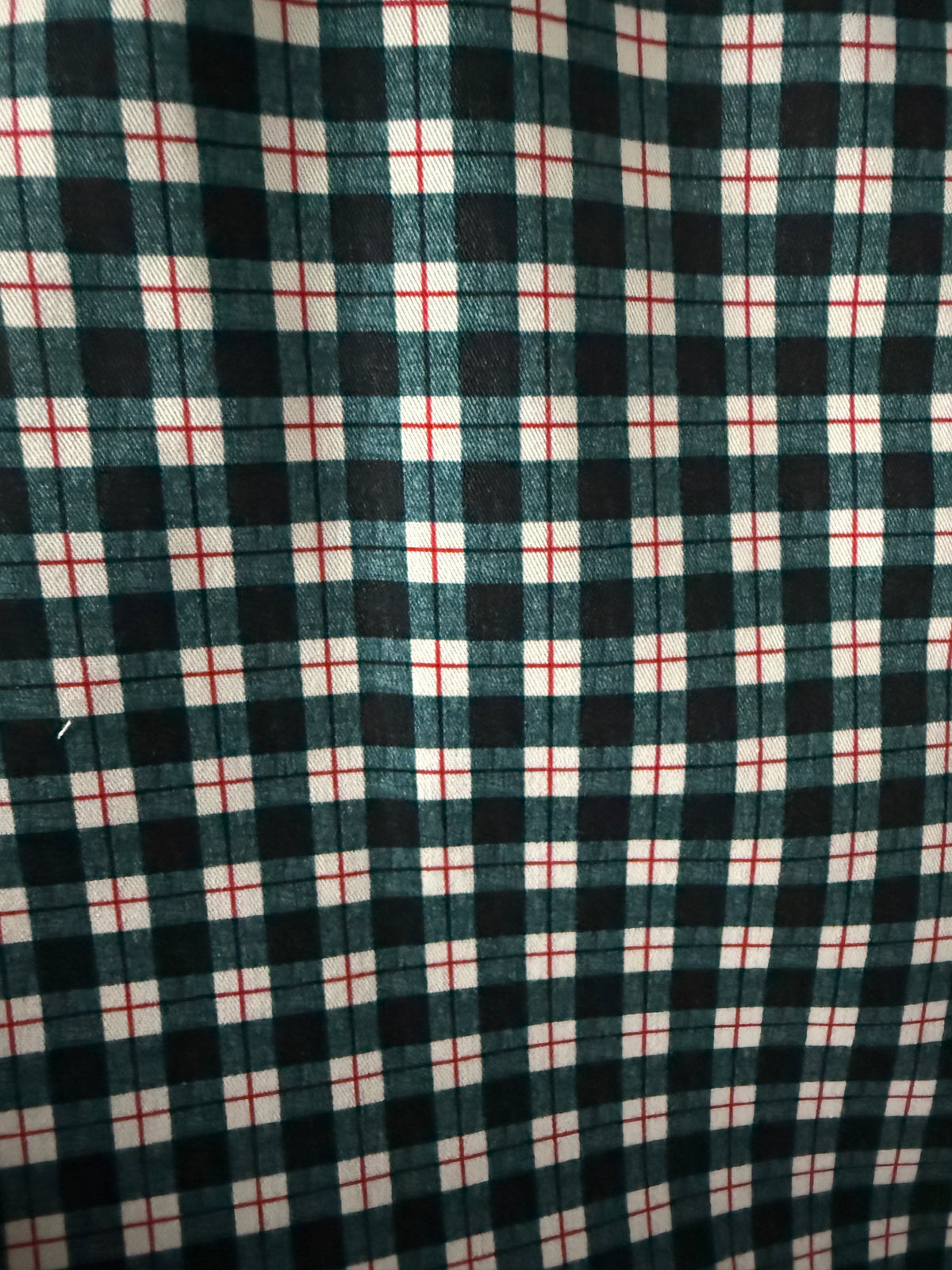 Green Plaid - Martingale Collar