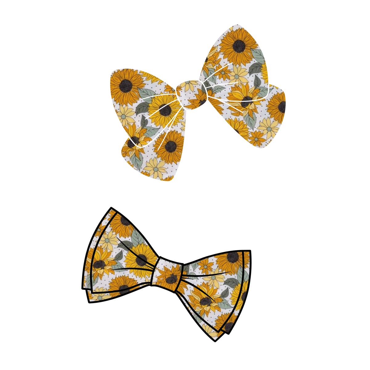 Sunflower - Bows (Sailor or Standard)